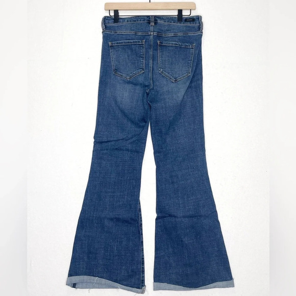 Liverpool Flare Button Fly Frayed Hem Jeans LM4430CH1 Size  6/28 Missoula - Picture 5 of 11
